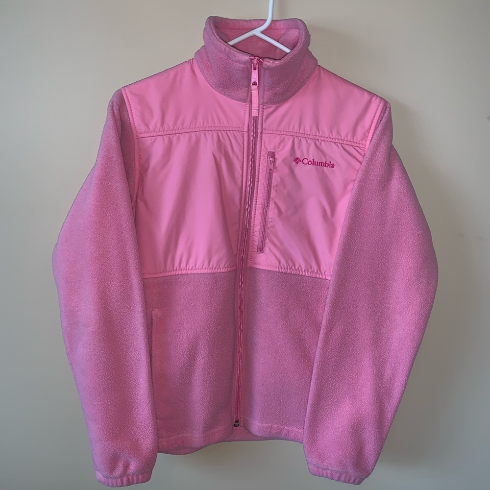 Columbia Baby Pink Girls Zippered Coat Jacket